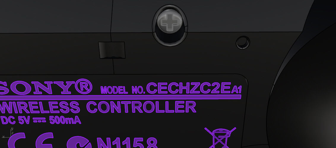 Controller PS3 3D model_6
