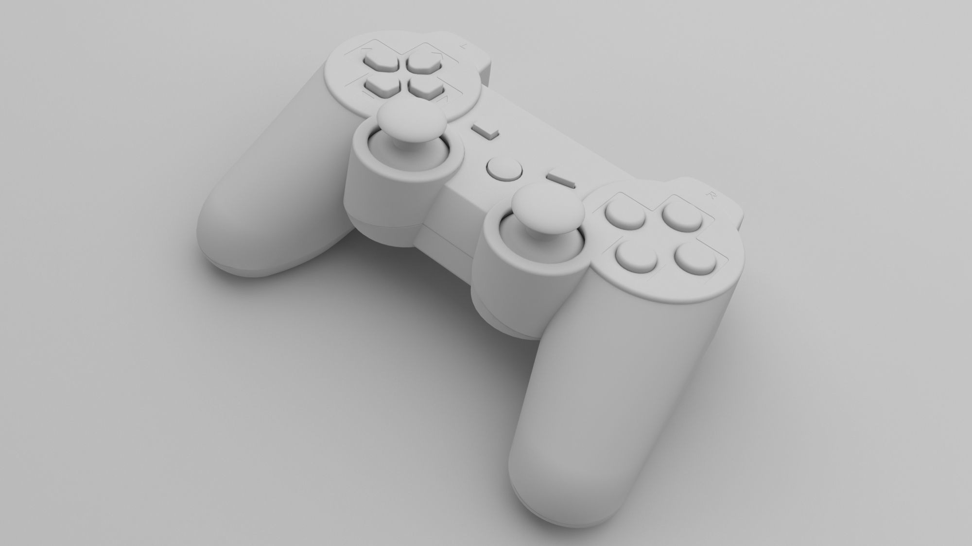 Controller PS3 3D model_4