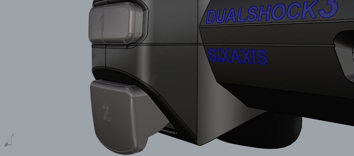 Controller PS3 3D model_15