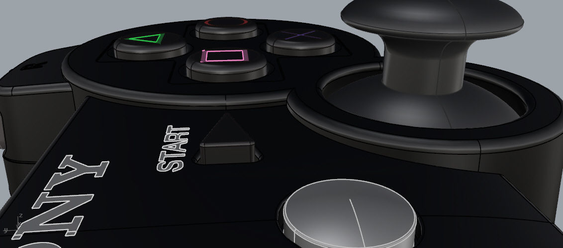 Controller PS3 3D model_8