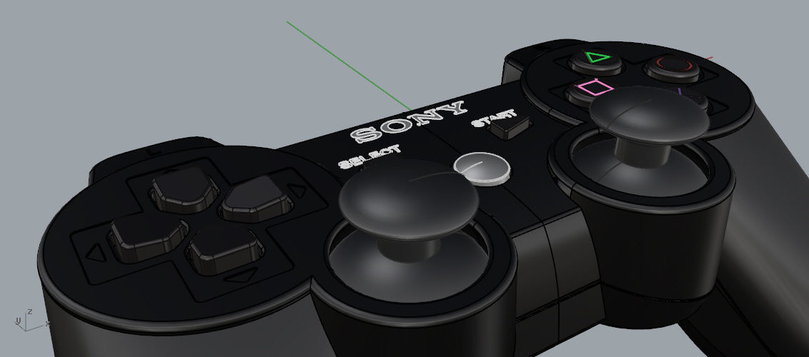 Controller PS3 3D model_5