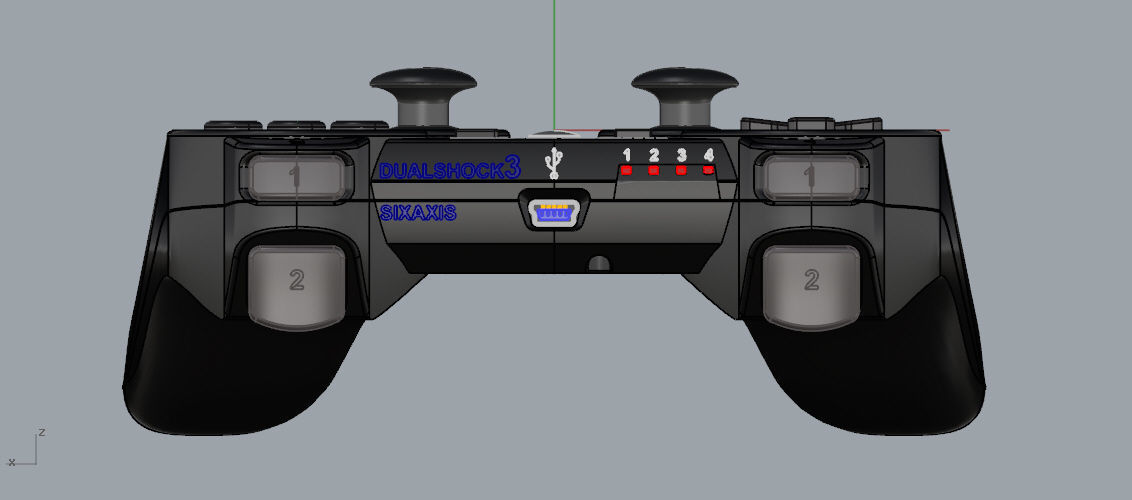 Controller PS3 3D model_20