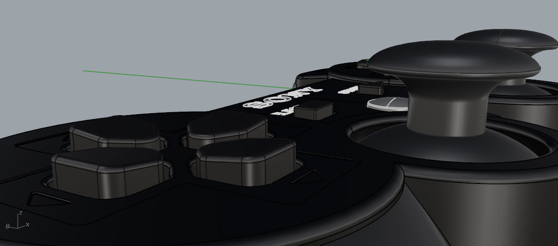 Controller PS3 3D model_16