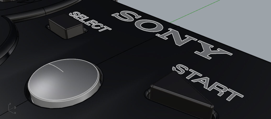 Controller PS3 3D model_13