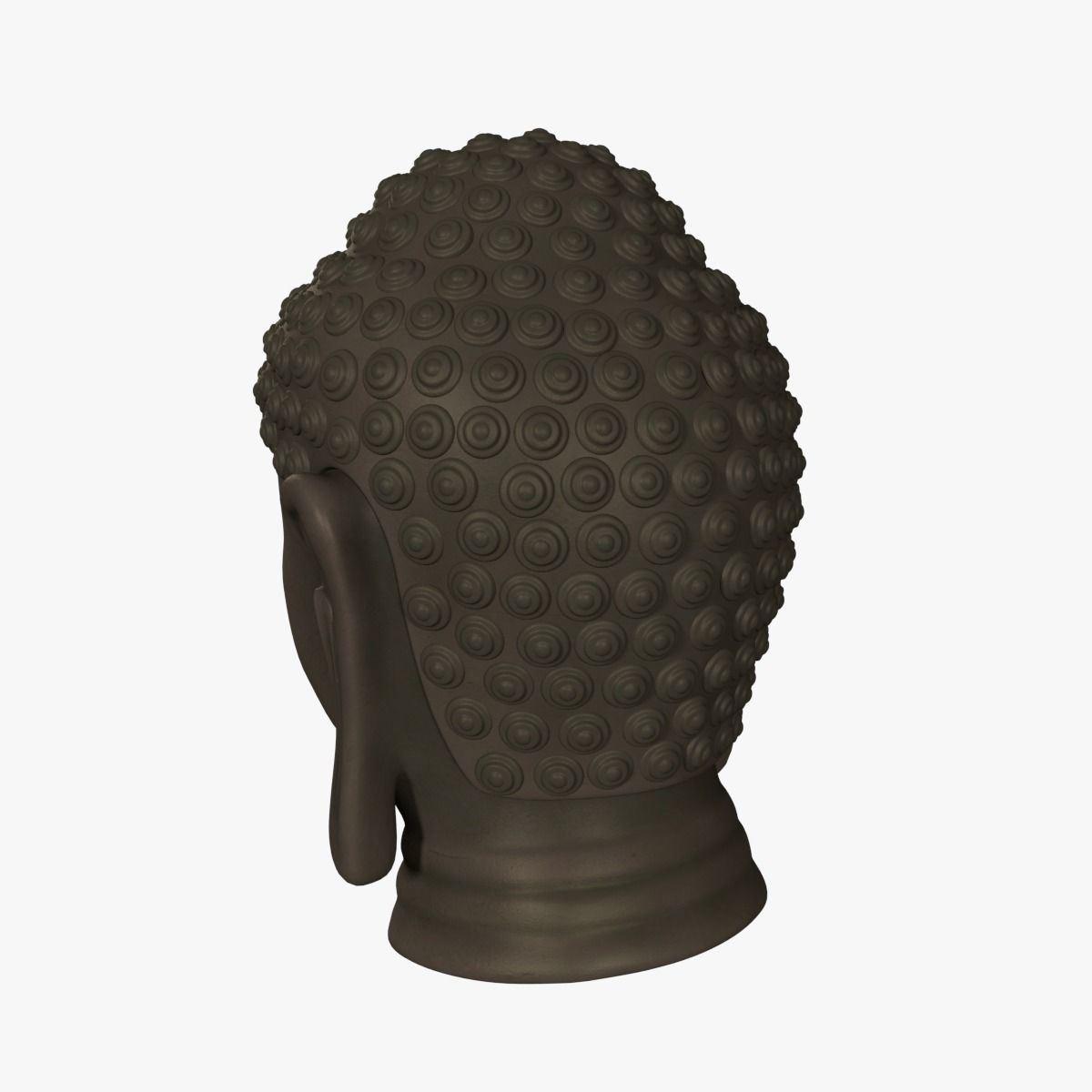 Buddha Head - Bust Low-poly 3D model_7