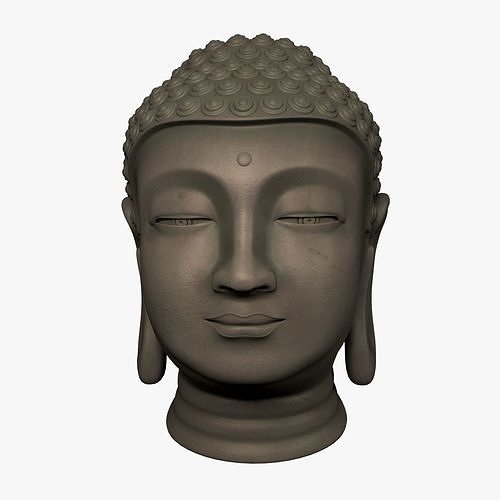 Buddha Head - Bust Low-poly 3D model