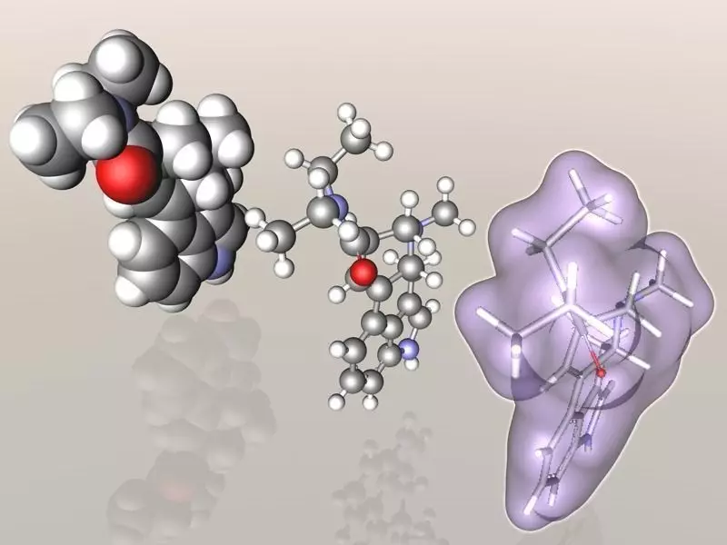 LSD Lysergic acid diethylamide molecule 3D model_0