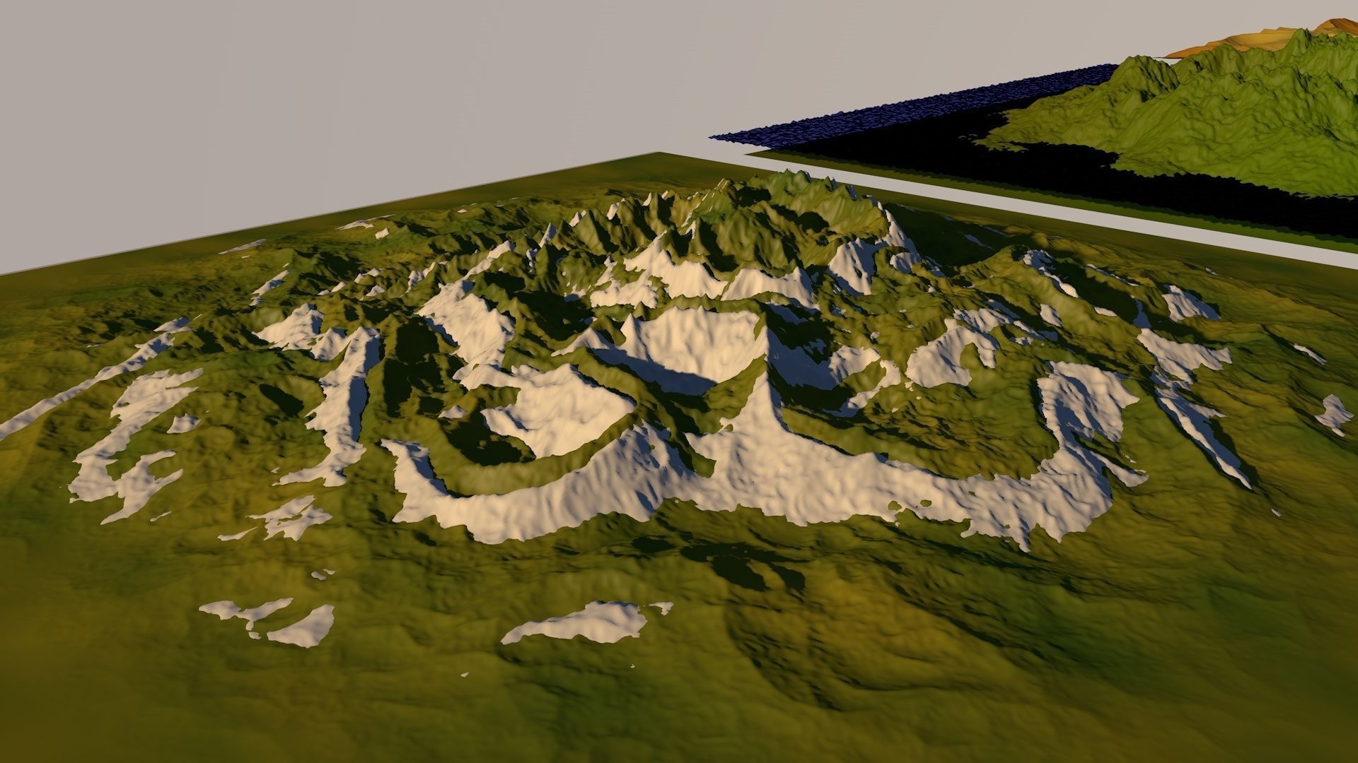 4 landscapes 3D model_3