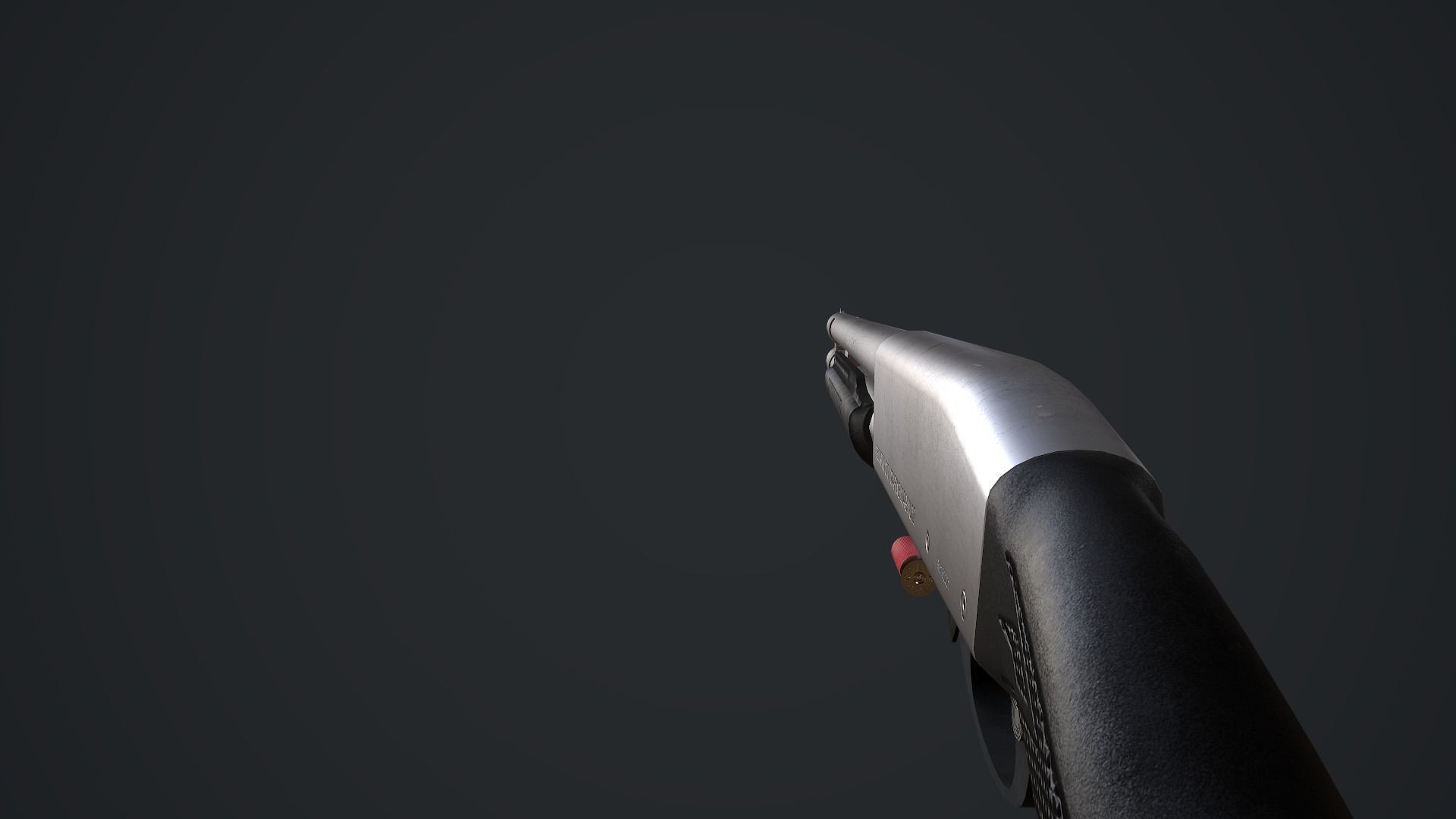 Remington 870 Marine Magnum Low-poly 3D model_4