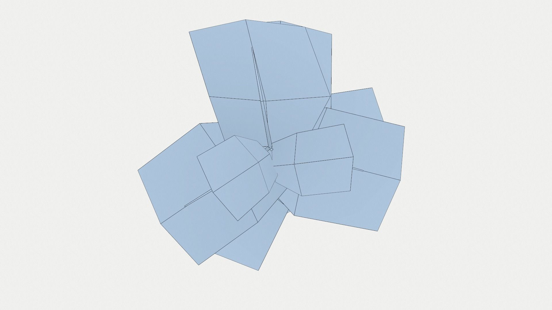 Little tree lowpoly model Low-poly 3D model_5