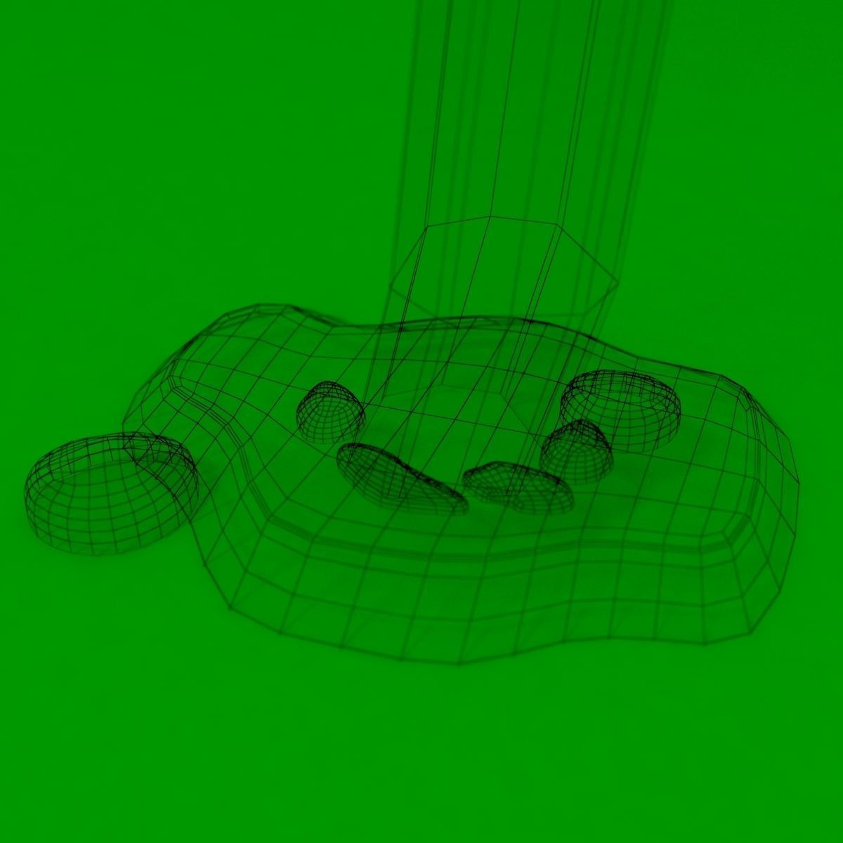 Wooden Signpost Low-poly 3D model_25