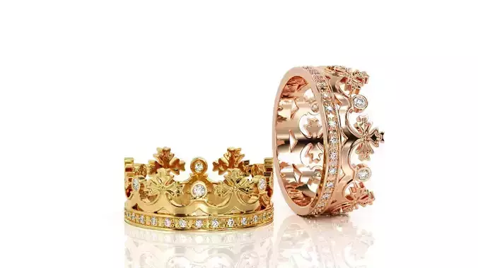 Crown ring Band R 0122