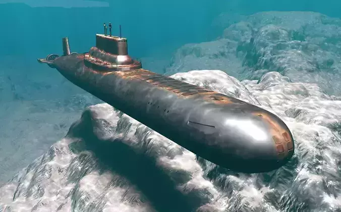 Models submarine Russian class typhoon Free 3D model