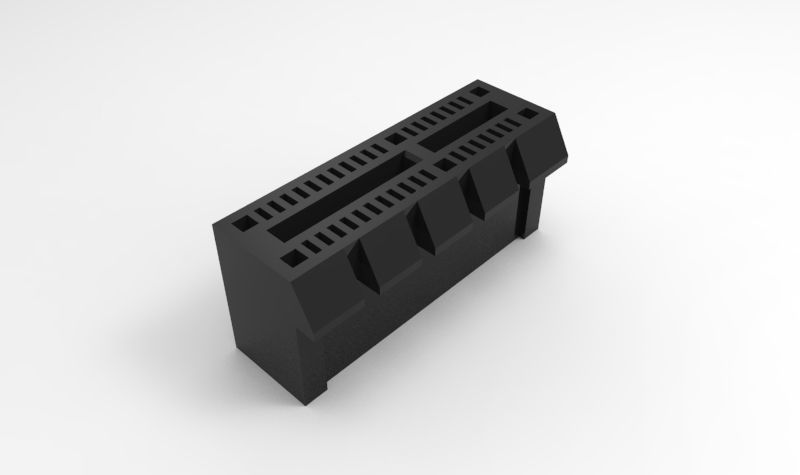 PCI-e 1x Slot 3D model_2