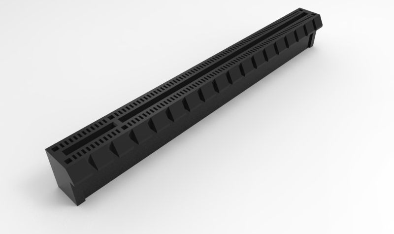 PCI-e 16x Slot 3D model_2