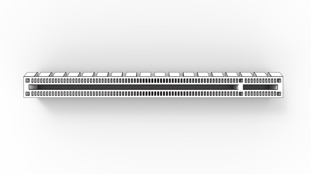 PCI-e 16x Slot 3D model_5