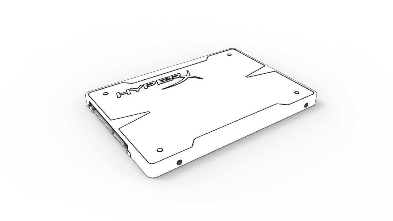Kingston HyperX 3K SSD 3D model_4