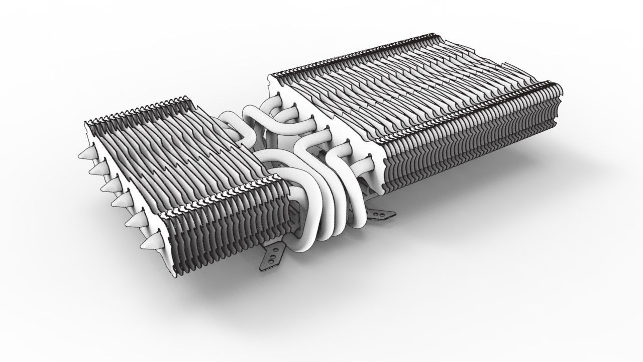 Alpenfohn Peter 2 GPU Cooler 3D model_4