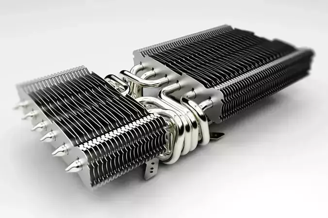 Alpenfohn Peter 2 GPU Cooler 3D model Alpenfohn Peter 2 GPU Cooler 3D model