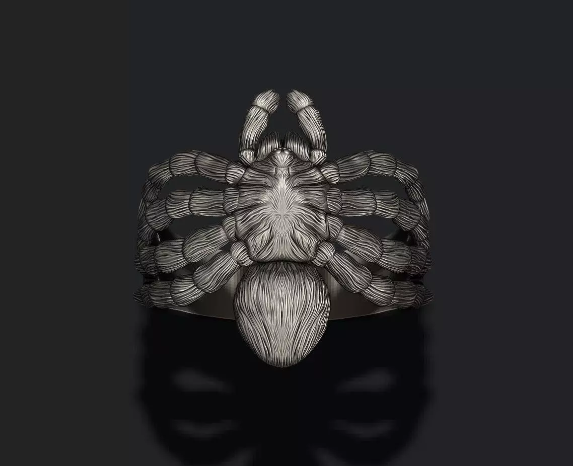 Spider ring 3D print model