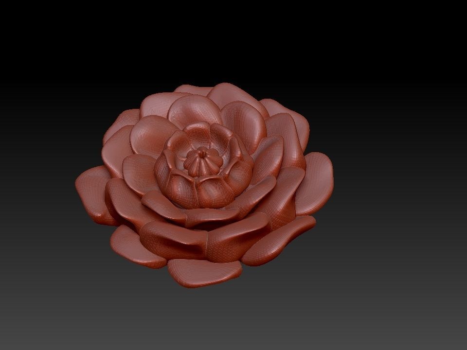 Christmas Rose 3D print model_9