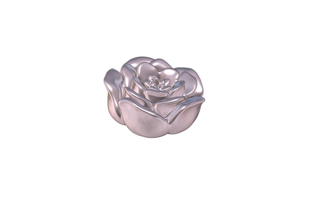 Christmas Rose 3D print model_10