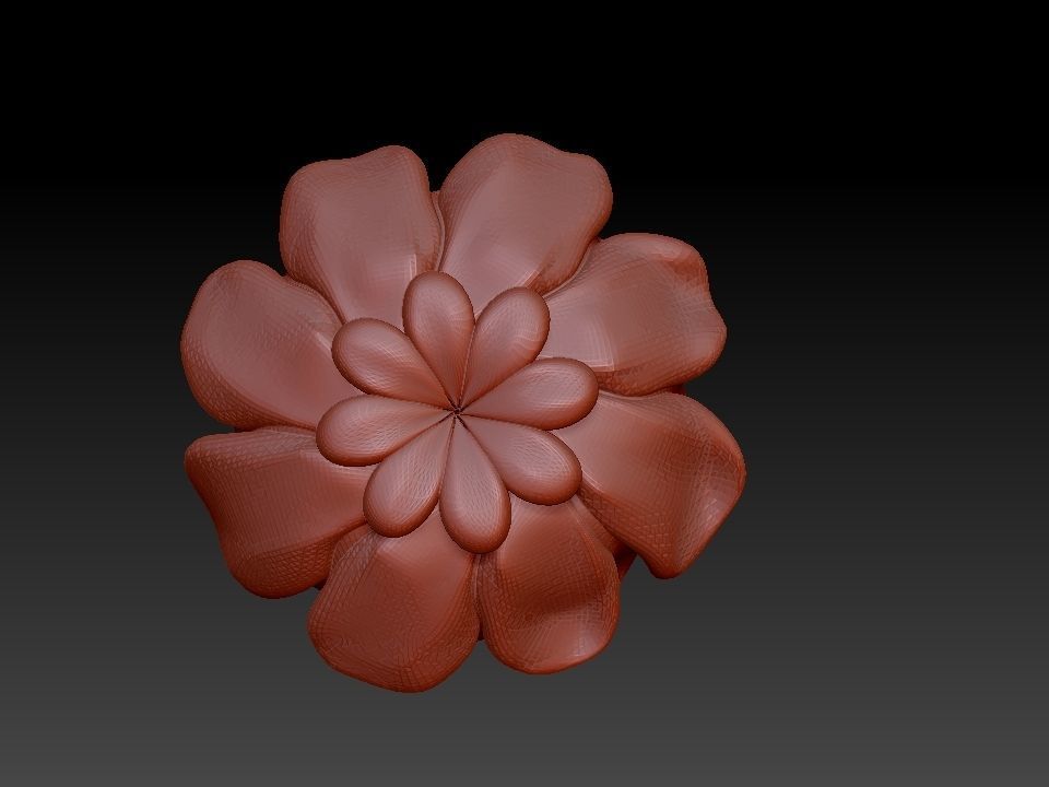 Christmas Rose 3D print model_8