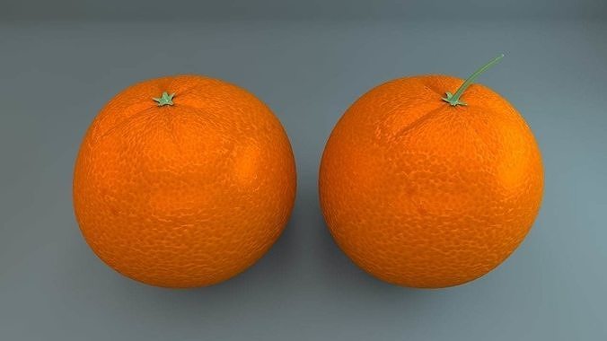 Orange two oranges 3D model