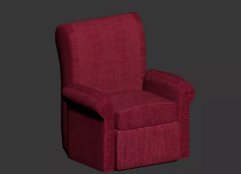 sofa with texture Free 3D model