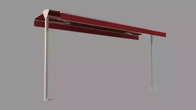 Awning retractable 3D model