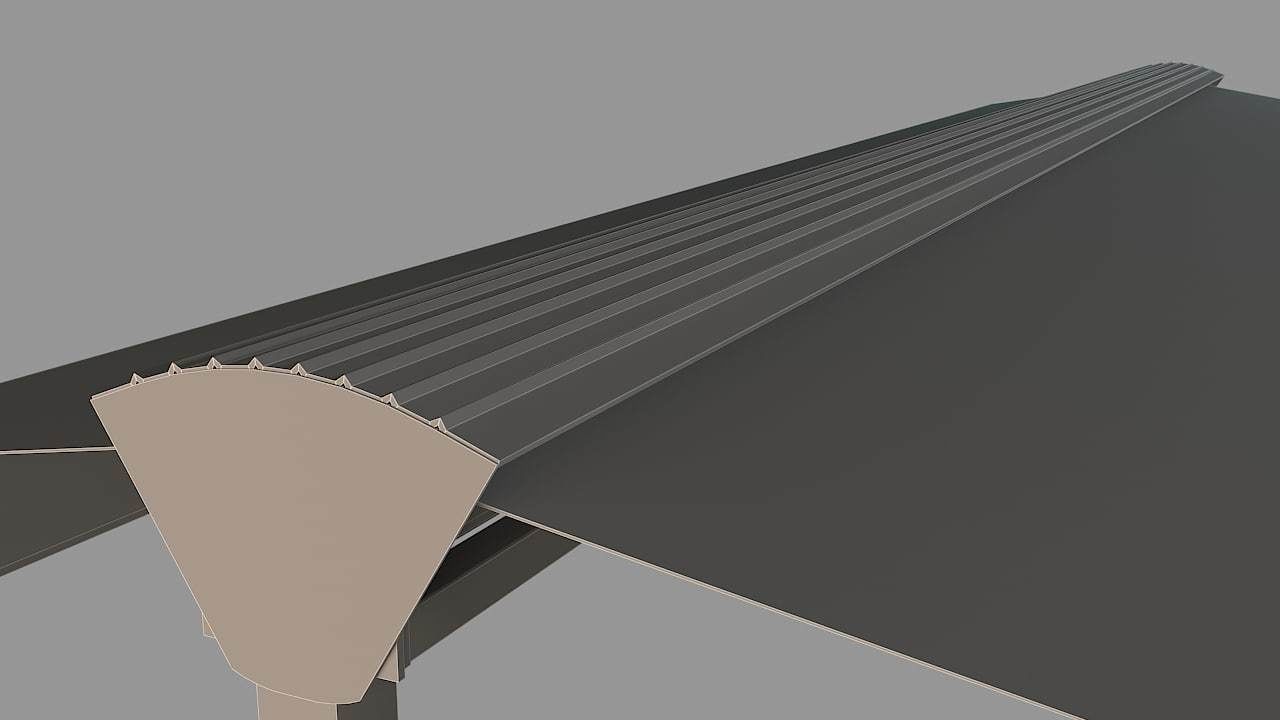 Awning retractable 3D model_4