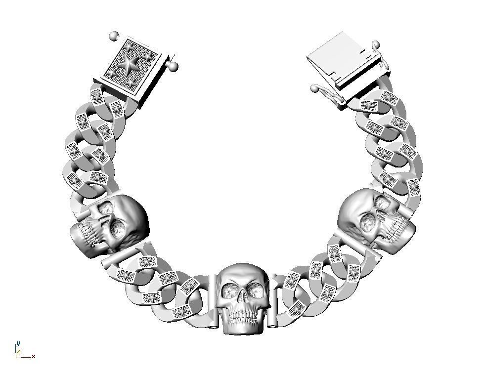 chain bracelets 08 3D print model_5