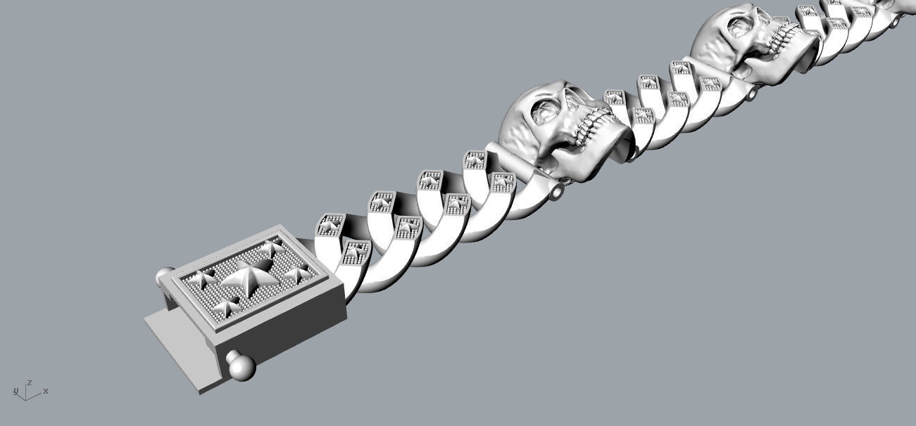 chain bracelets 08 3D print model_3