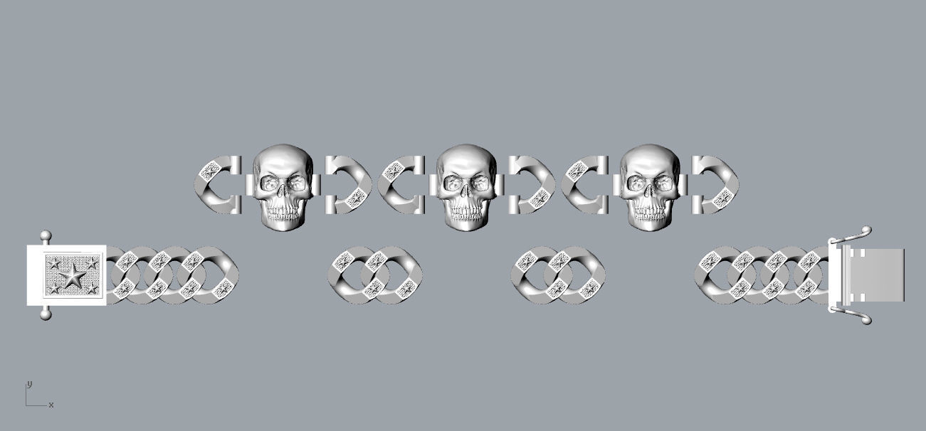 chain bracelets 08 3D print model_6