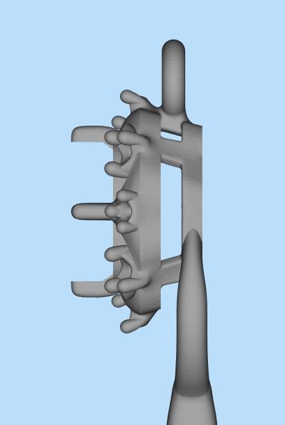 Women pendant with gems and diamonds 3dm stl vintage 3D print model_27