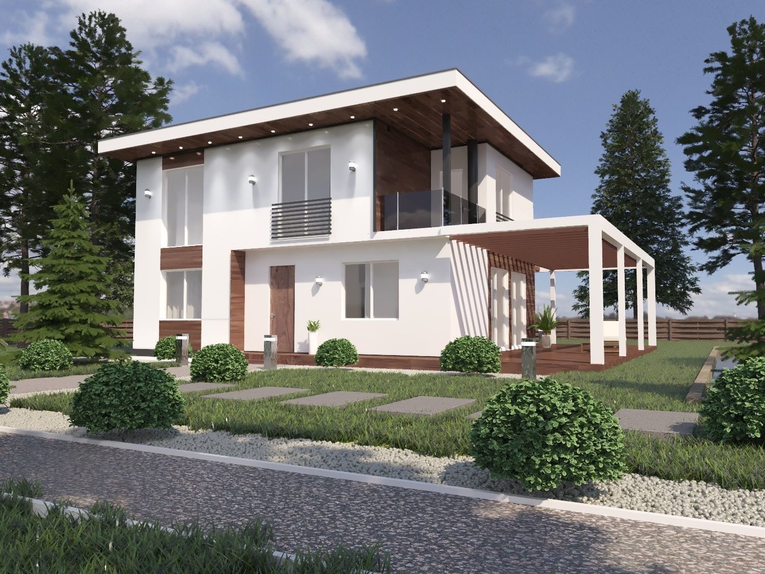 Two-storey house 3D 3D model_7
