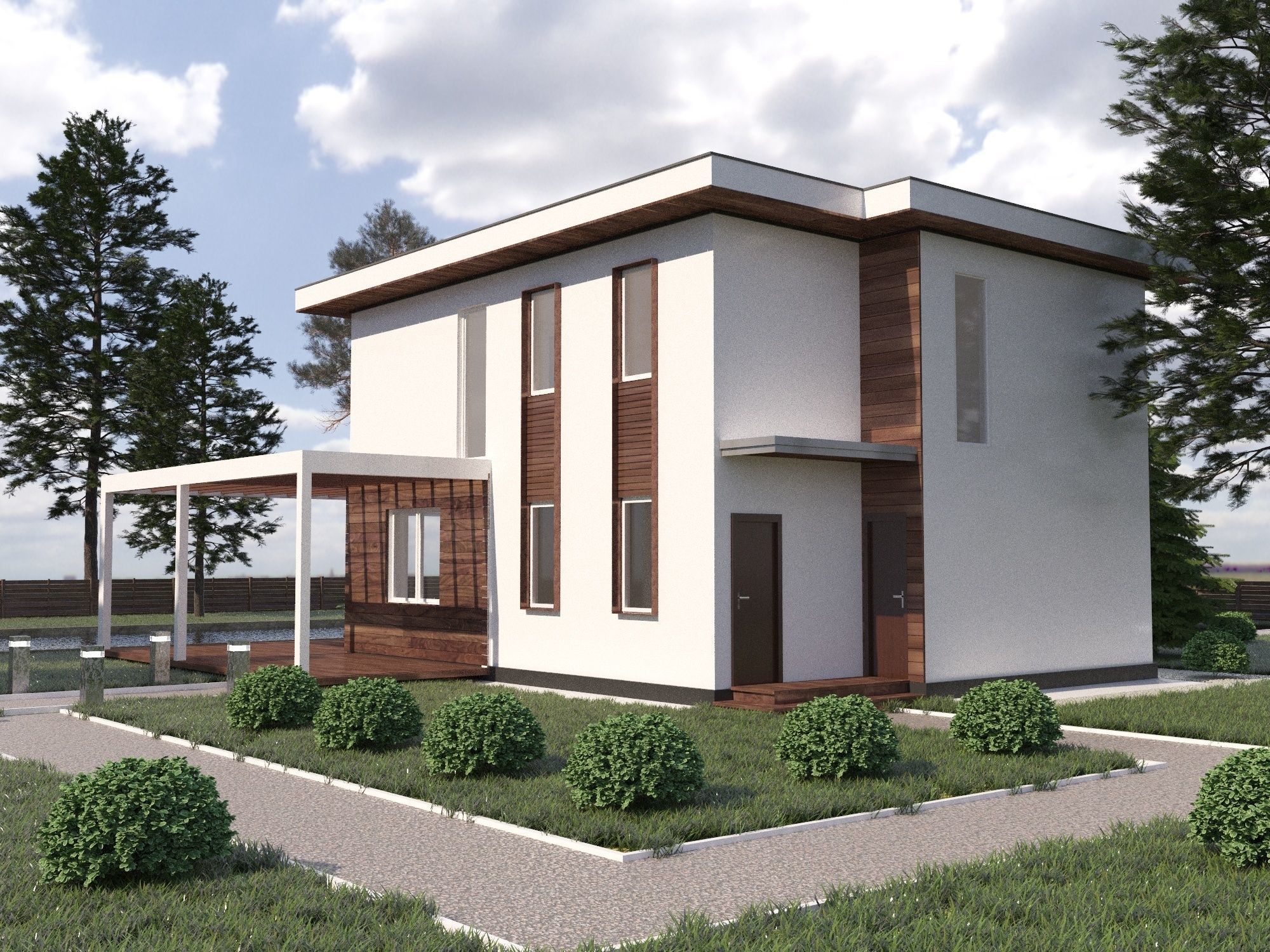 Two-storey house 3D 3D model_8