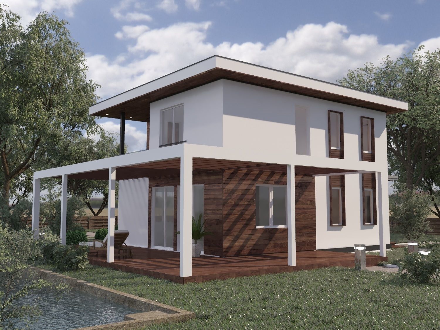 Two-storey house 3D 3D model_9