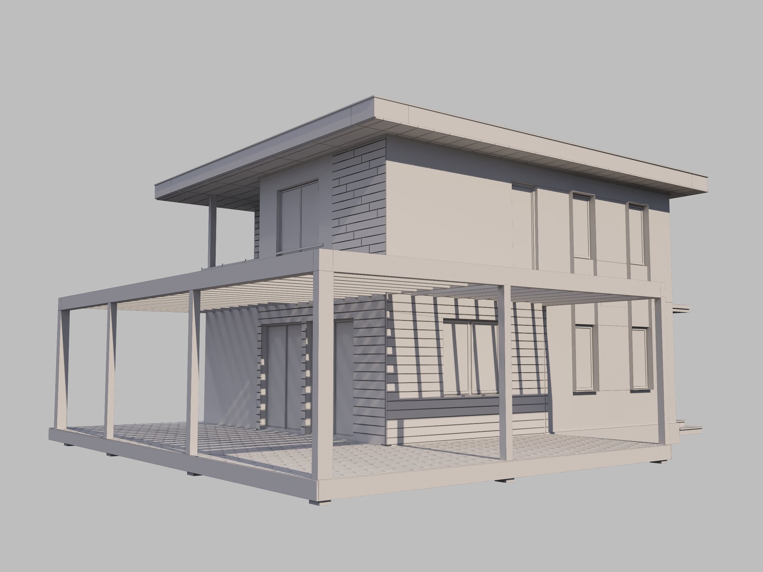 Two-storey house 3D 3D model_5