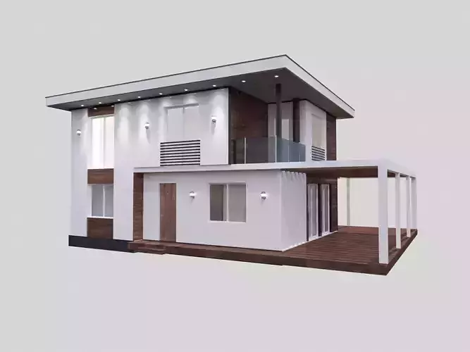 Two-storey house 3D 3D model