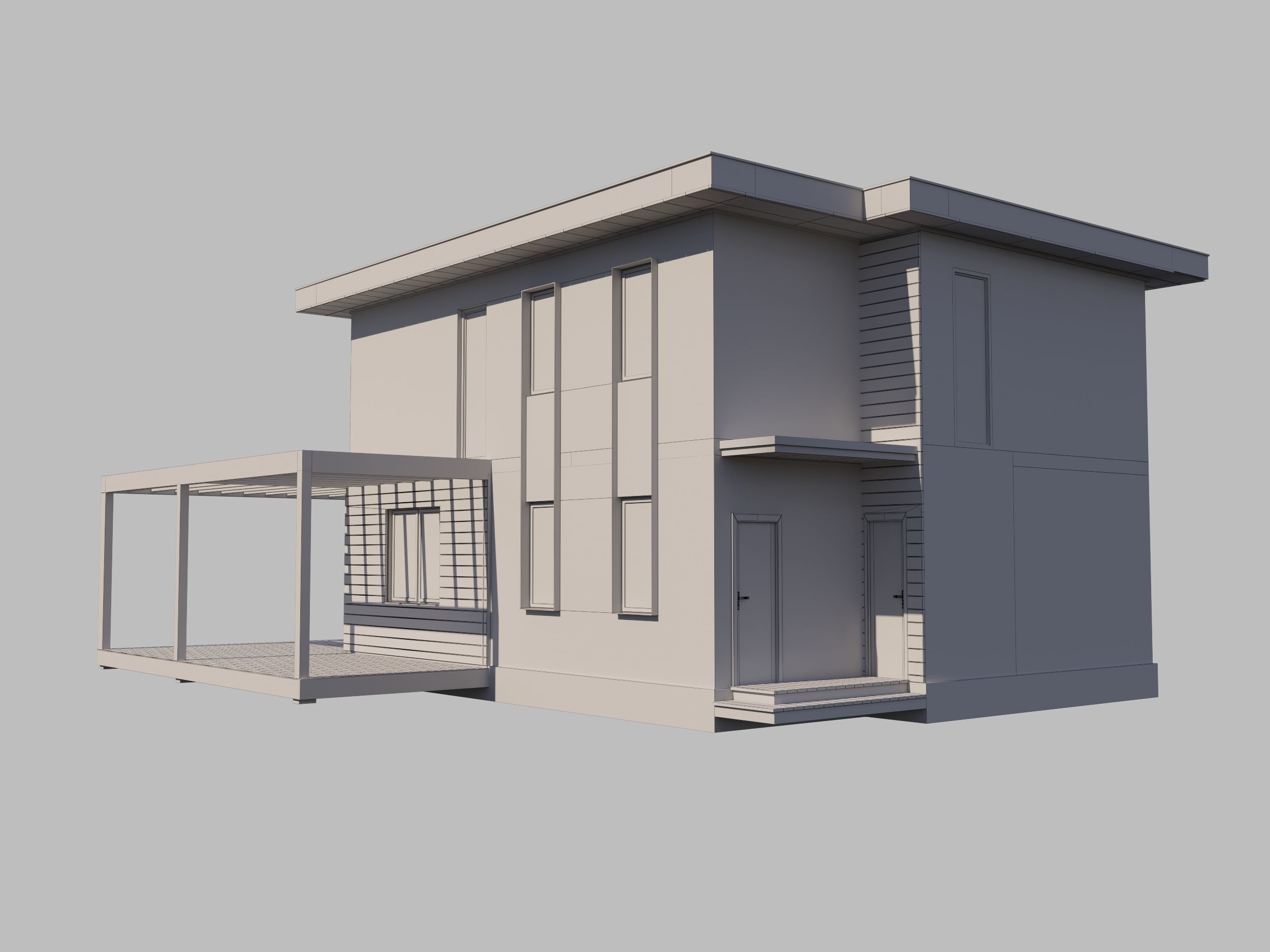 Two-storey house 3D 3D model_6