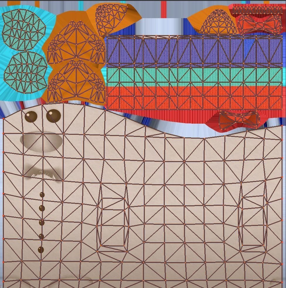 Snowmen Stylized Low-poly 3D model_13