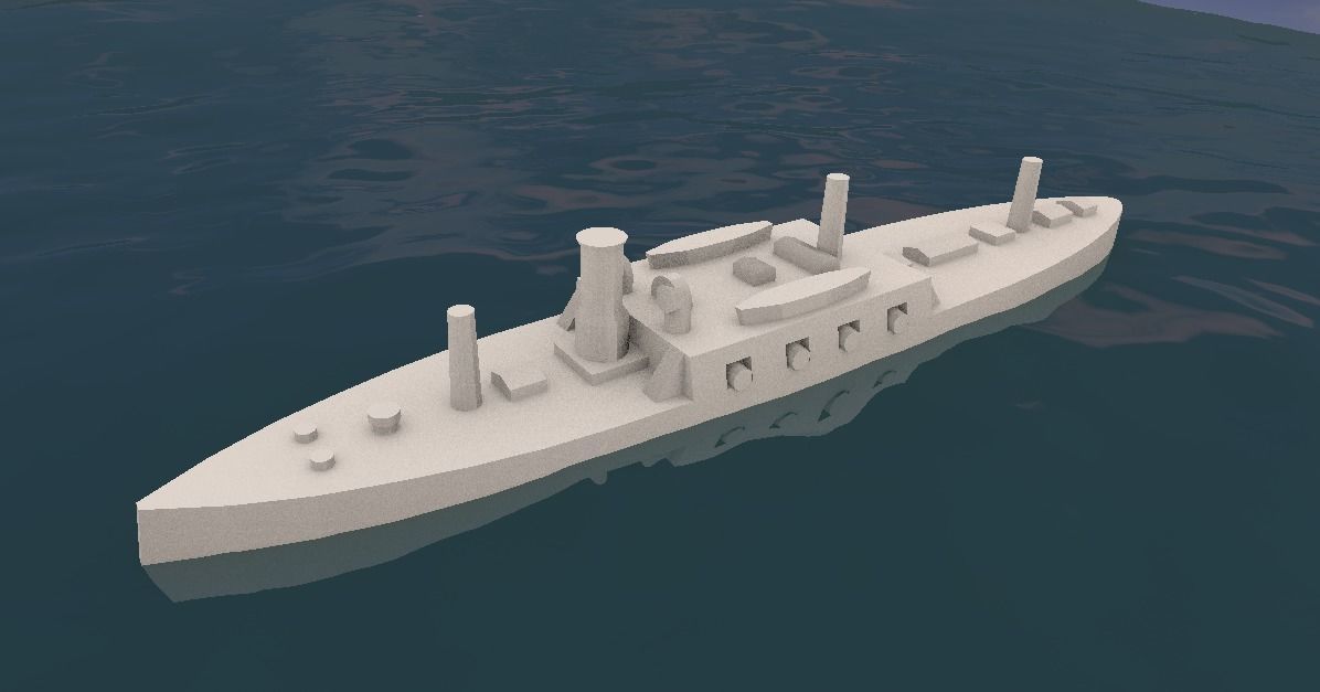 Brazilian Ironclad Brasil 3D model 3D printable | CGTrader