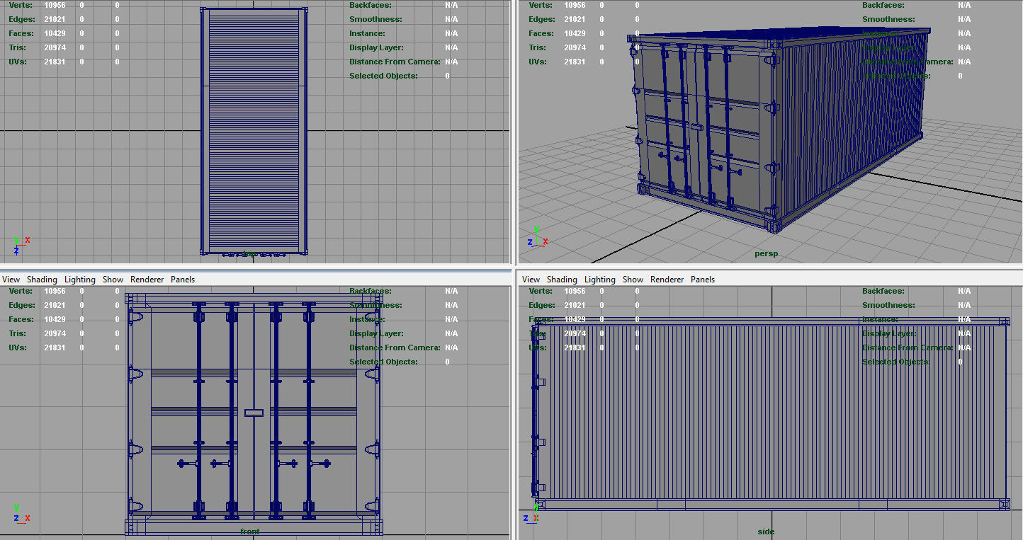 CONTAINER RED 3D model_12