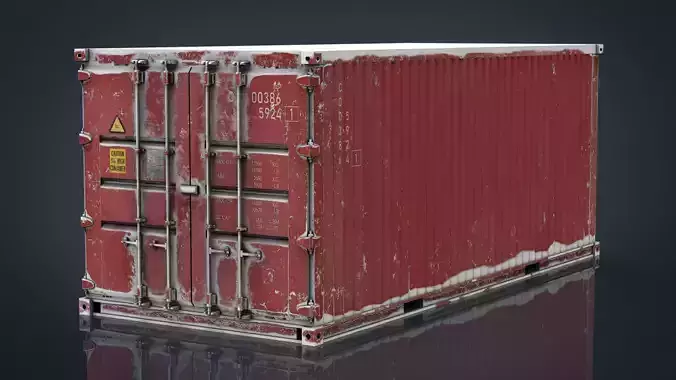 CONTAINER RED 3D model