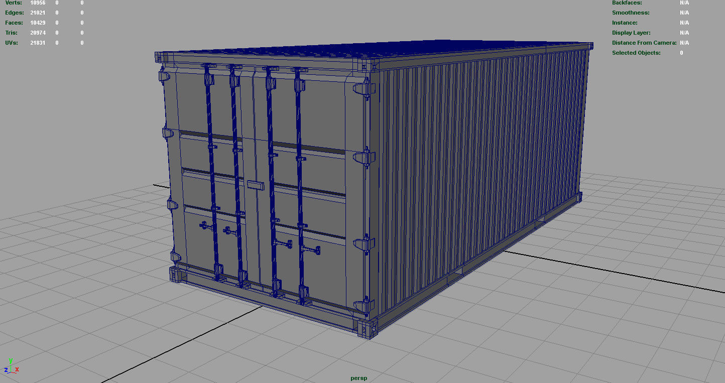 CONTAINER RED 3D model_9