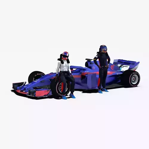 Toro Rosso STR13 Low-poly 3D model