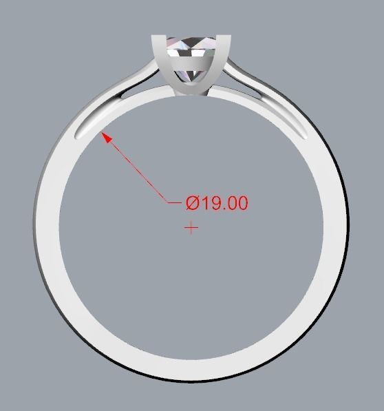solitaire wedding engagement women Classic diamond ring 3dm stl  Free 3D print model_8
