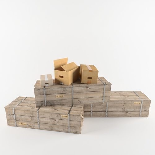 Boxes Free 3D model