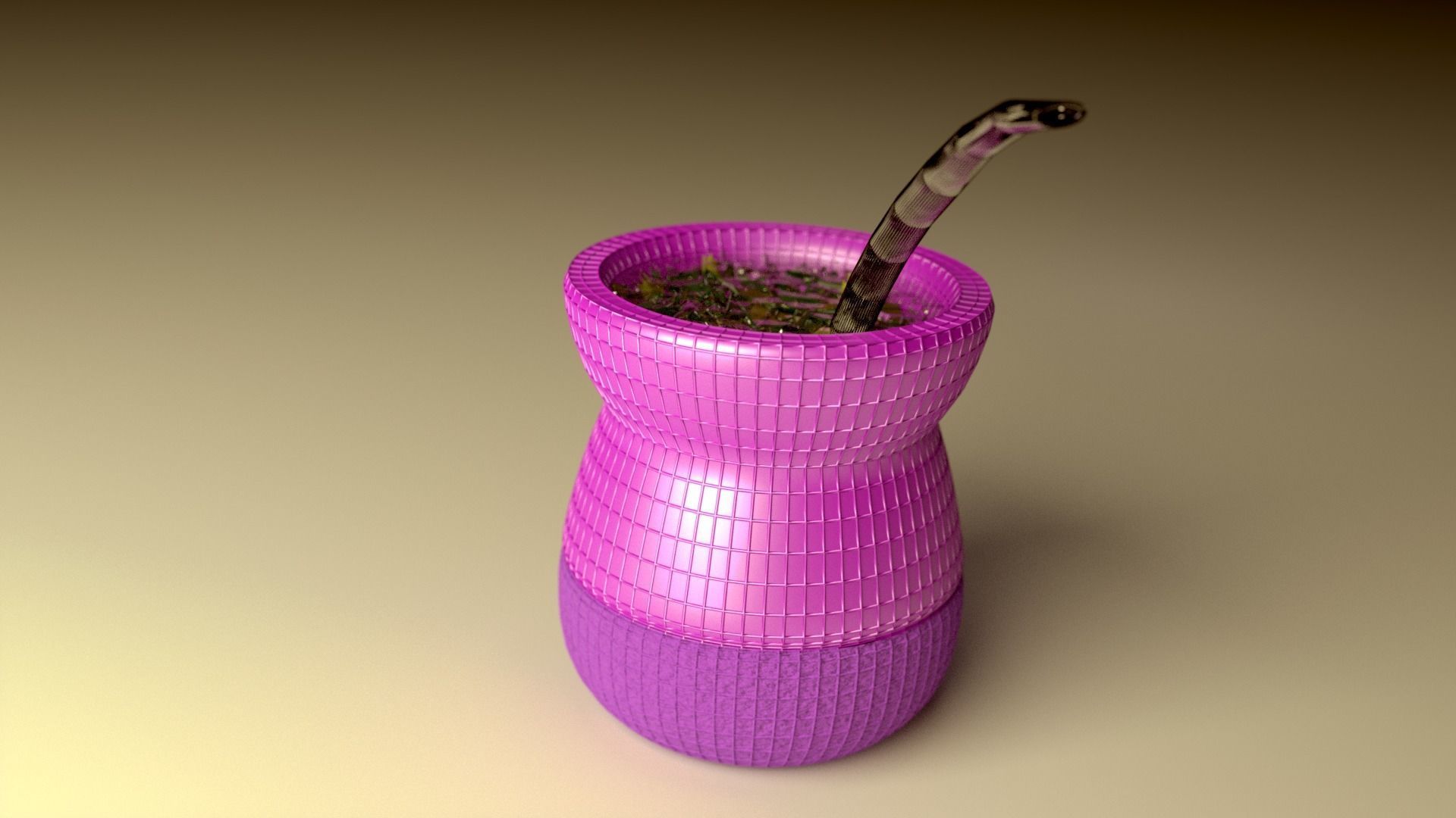 Plastic Mate cup 3D model_5